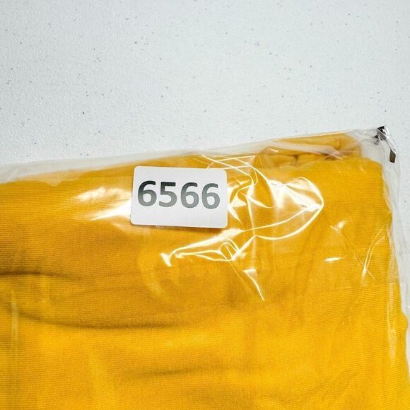 Avenue Scoop Neck Blouse Womens 30/32 Plus Size Top Yellow Strap Back Casual - Picture 12 of 12